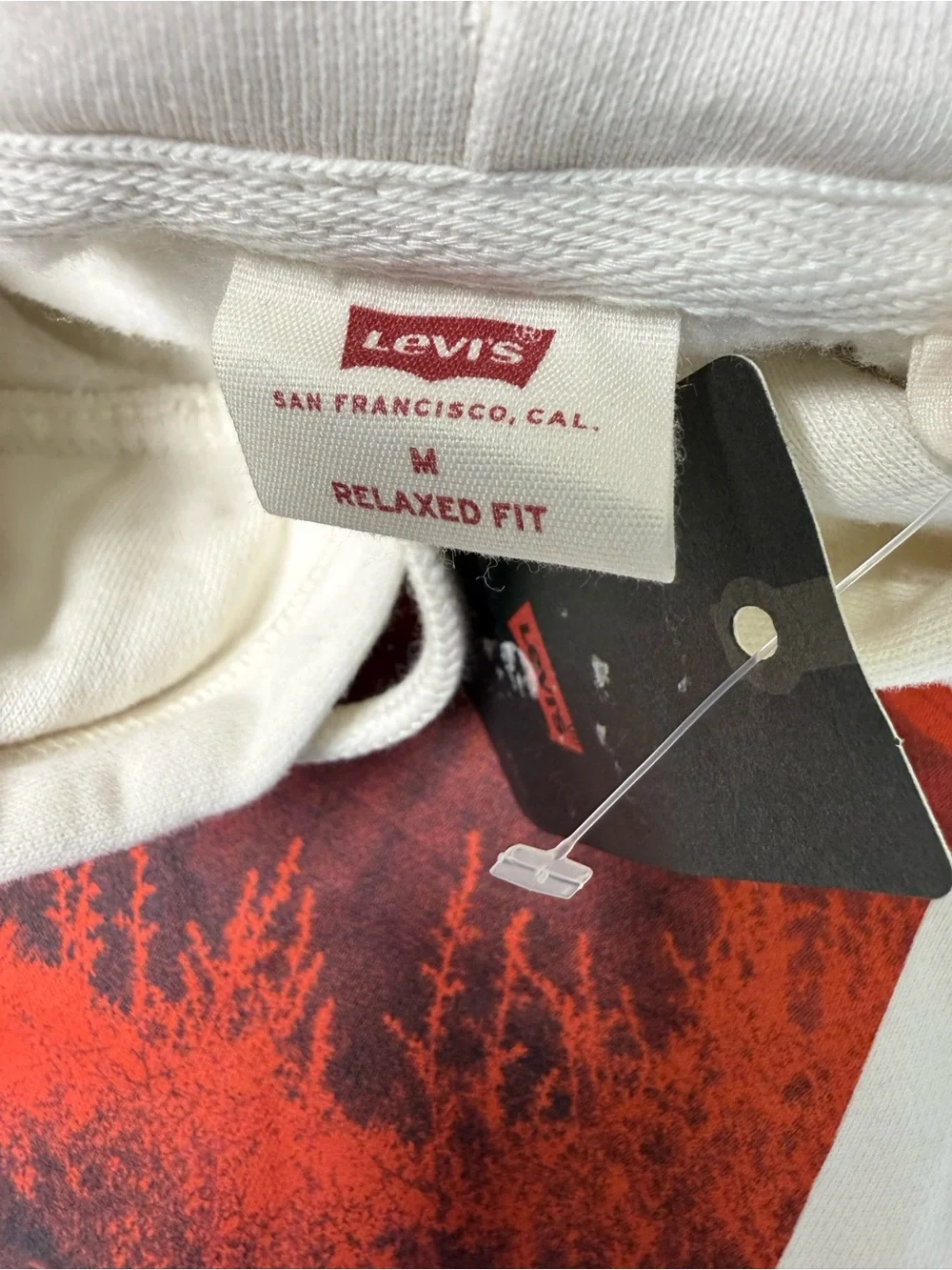 Levis Hoodie Sweatshirt Relaxed Fit Western Graphic Print Men's M Retail $59NWT